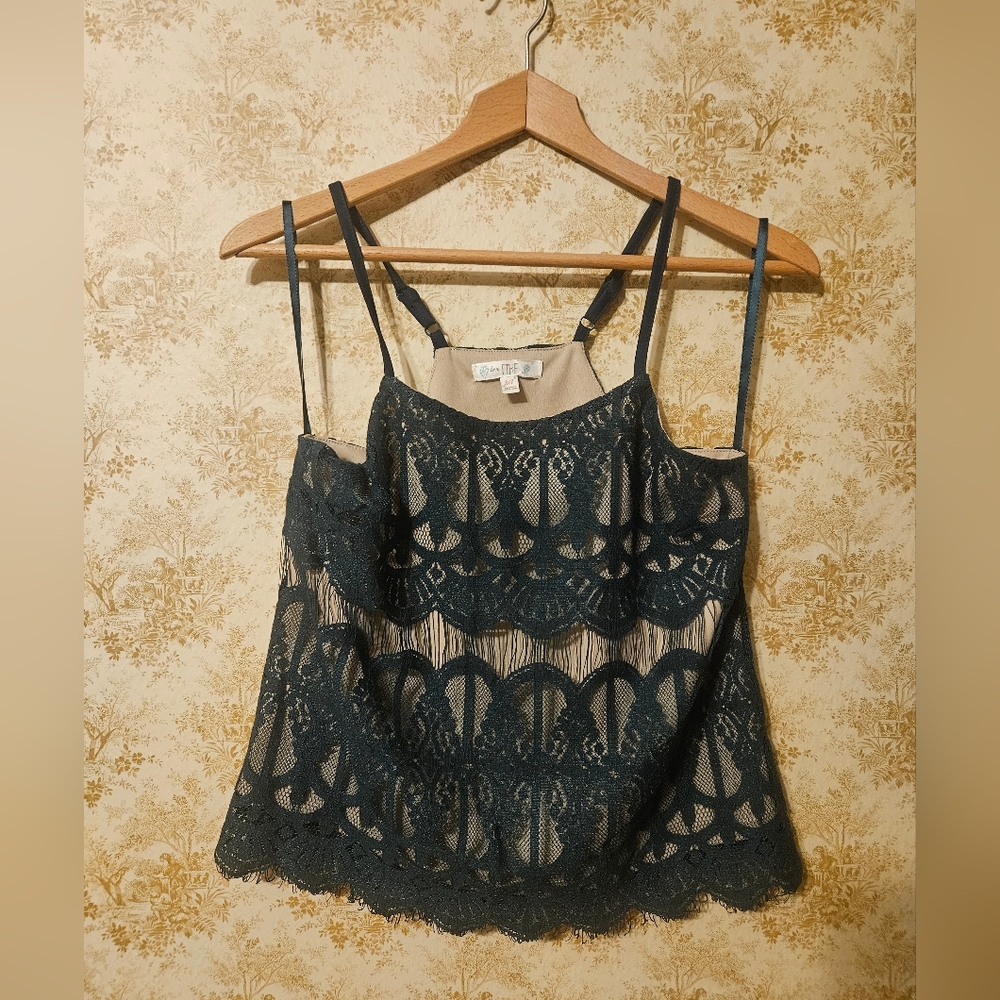 Love, Fire Lace Tank Top